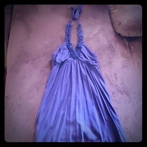 Trixxi Navy halter midi dress